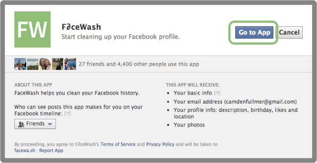 App «ξεπλένει τις αμαρτίες σας από το Facebook»